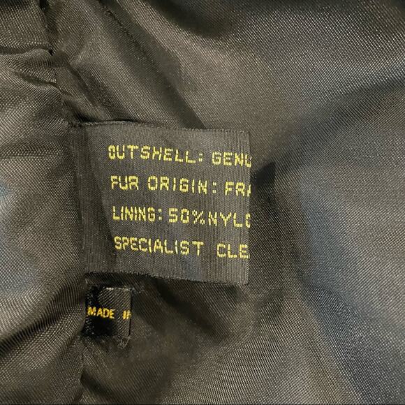 Vintage Polo Norte Black Suede Leather Fur Fringed Jacket 14 - Picture 6 of 9